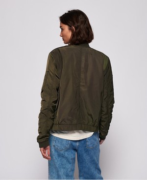 Superdry Carrie Bomber Női Kabát Khaki | GTLWI7129